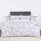 100% Cotton Sateen Printed Duvet Cover Set - 300 Thread Count Luxury Bedding - Ultra Soft & Breathable - Tulip Flower
